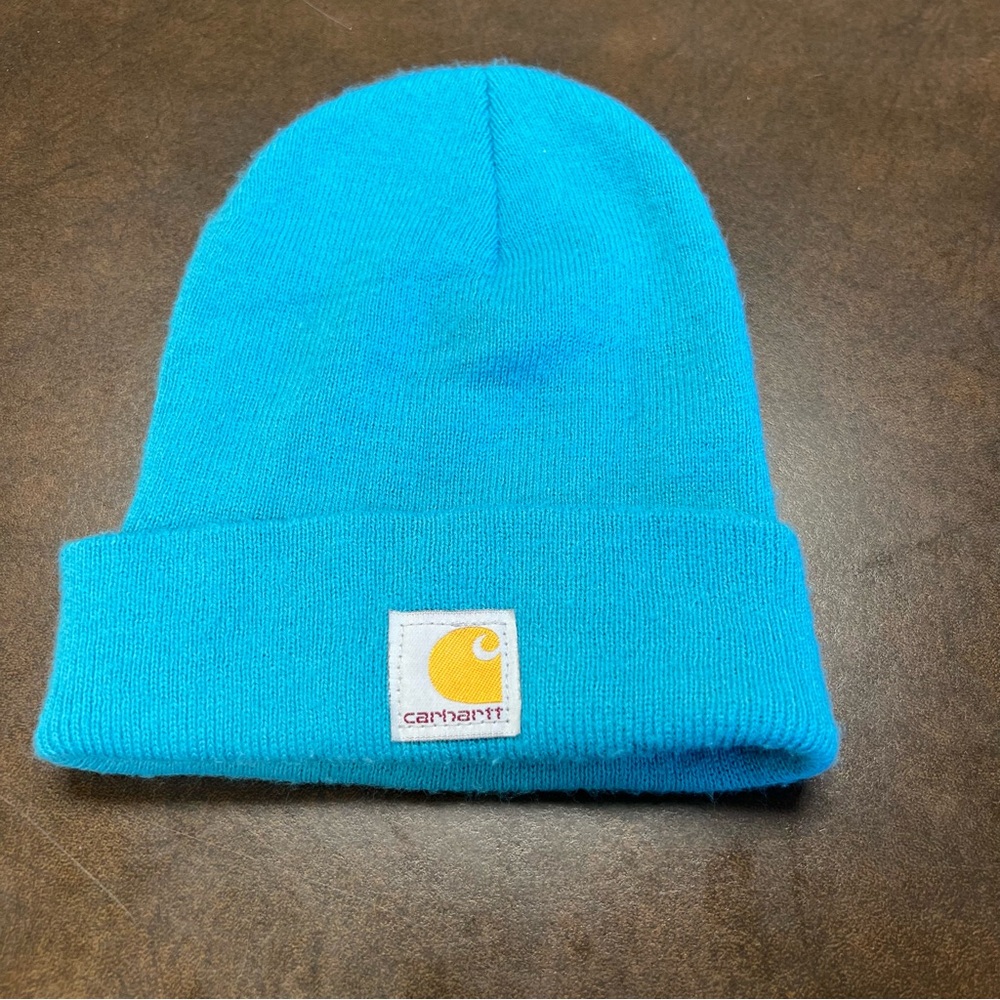 Carhartt Kids Bright Blue Acrylic Knit Watch Beanie One Size